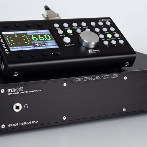 Grace Design m908 Mehrkanal Monitor Controller Immersive Schwarz multi channel black front USA