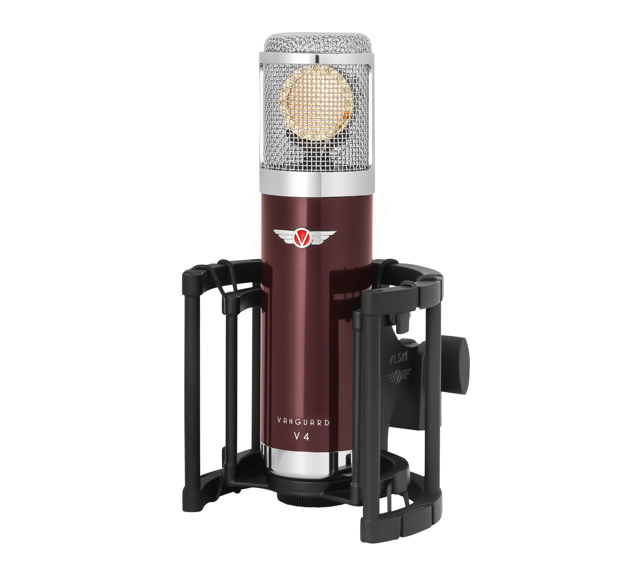 Vanguard V4 Gen2 FET-Kondesatormikrofon Vorderseite FET-condensator microphone front in Shockmount